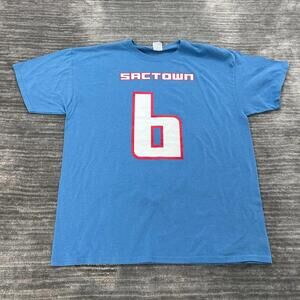 Sacramento Kings Shirt Size Xl Mens Blue Short Sleeve Sixth Man Nba Basketball